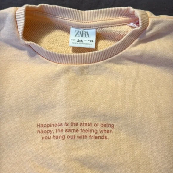 Zara toddler girl Light Peach Shorts set - Picture 2 of 6